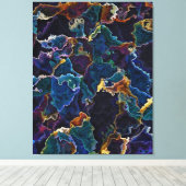 Oil Slick Canvas Print Leinwanddruck (Insitu (Holzboden))