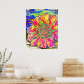 oil_sunflower_painting6 poster (Küche)