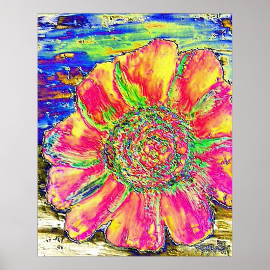 oil_sunflower_painting6 poster (Vorne)