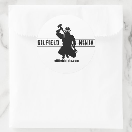 Oilfield Ninja Hardhat Sticker (Tasche)