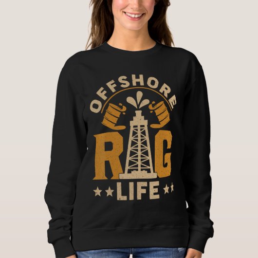 Oilfield Worker Drilling Roughneck Offshore Rig Li Sweatshirt (Vorderseite)