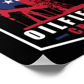 Oilfield Worker Roughneck Texas Oilfield-Crew Poster (Ecke)