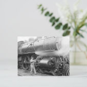 Oiling Locomotive, 1904 Postkarte (Stehend Vorderseite)