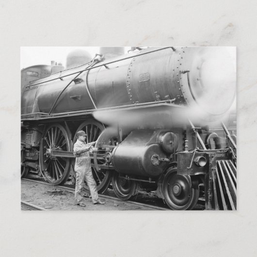 Oiling Locomotive, 1904 Postkarte (Vorderseite)
