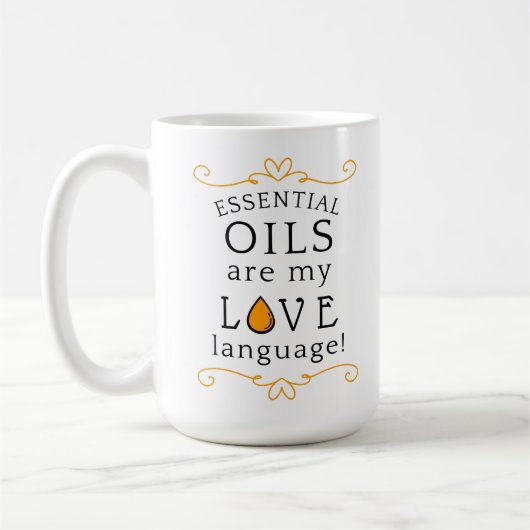 Oils Are My Love Language Coffee Mug Yellow/Gold Kaffeetasse (Links)