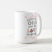 Oils Are My Love Language Mug Coral/Pink Kaffeetasse (VorderseiteRechts)