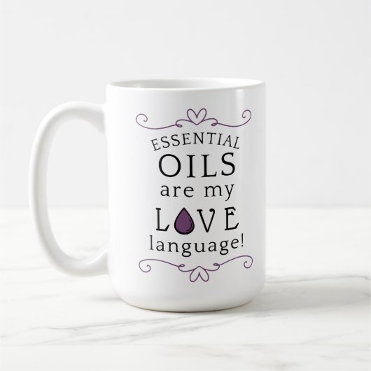 Oils Are My Love Language Mug Lavender/Purple Kaffeetasse (Links)