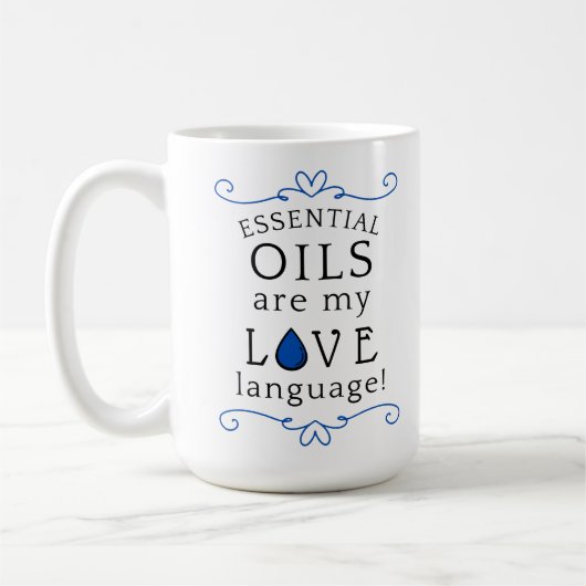 Oils Are My Love Language Mug Navy/Blue Kaffeetasse (Links)