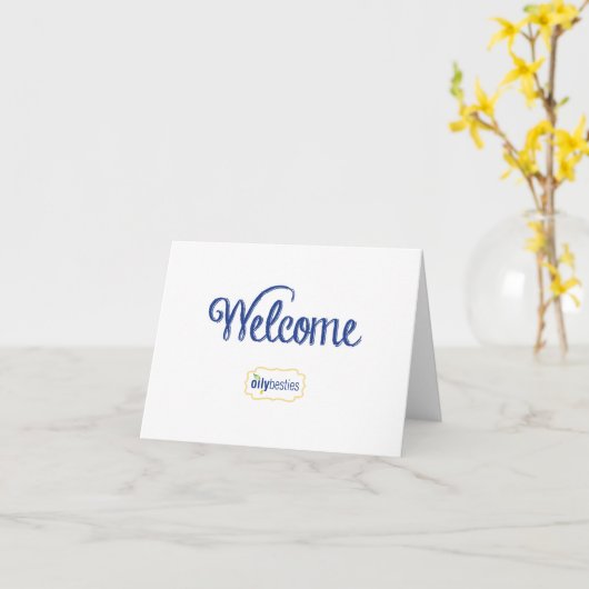 Oily Besties Welcome Card Karte (Gelbe Blume)