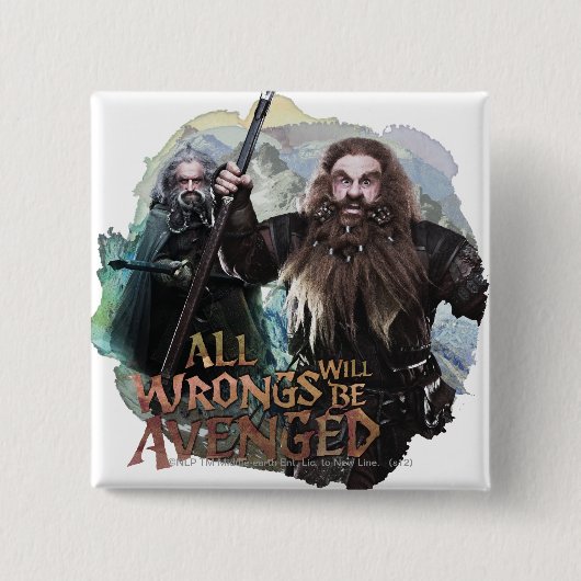 Oin und Gloin Button (Vorderseite)