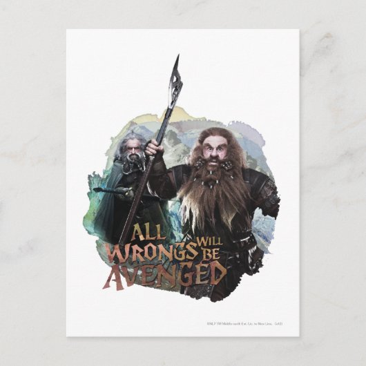 Oin und Gloin Postkarte (Vorderseite)