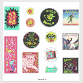Oingo Boingo 12er Sticker-Set Aufkleber