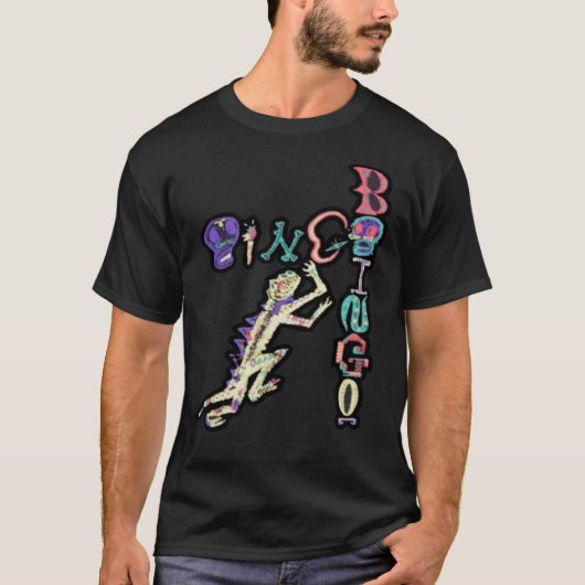 Oingo Boingo Grunge - Beängstigender Gecko Classic T-Shirt (Vorderseite)