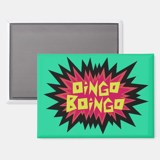 Oingo Boingo Spiky Magnet (Vorderseite/Rückseite)
