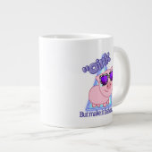 Oink aber make it fashion - Pig zitieren Jumbo-Tasse (Vorderseite Rechts)