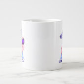 Oink aber make it fashion - Pig zitieren Jumbo-Tasse (Vorderseite)
