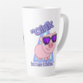 Oink aber make it fashion - Pig zitieren Milchtasse (Rechte Ecke)