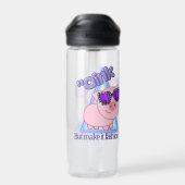 Oink aber make it fashion - Pig zitieren Trinkflasche (Rückseite)