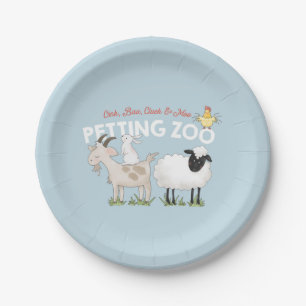 Oink Baa Cluck Moo Kinder's Birthday Paper Plate Pappteller