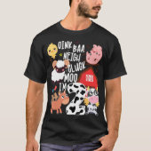 Oink Baa Neigh Cluck Moo Im Two Bauer Birthday Fa T-Shirt (Vorderseite)
