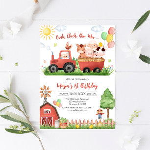 Oink Baa Quack Muh Geburtstag Bauernhof Tiere Einladung