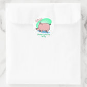 Oink bedeutet, dass ich Sie Liebe Runder Aufkleber (Tasche)