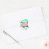 Oink bedeutet, dass ich Sie Liebe Runder Aufkleber (Umschlag)
