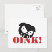 OINK_GraphicReversed Postkarte (Vorne/Hinten)