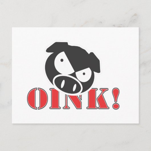 OINK_GraphicReversed Postkarte (Vorderseite)