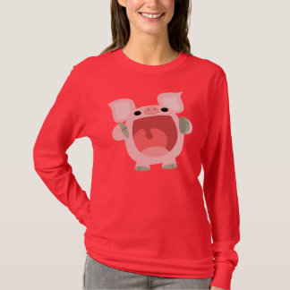 "OINK!!!" Niedlicher Cartoon T - Shirt Schweine