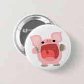 "OINK!!!" Niedliches Button (Vorne & Hinten)