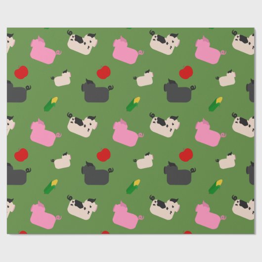 Oink Oink Hier Geschenkpapier (Flach)