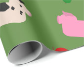 Oink Oink Hier Geschenkpapier (Rolleneckpunkt)