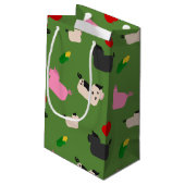 Oink Oink Hier Kleine Geschenktüte (Rückseite Schrägansicht)