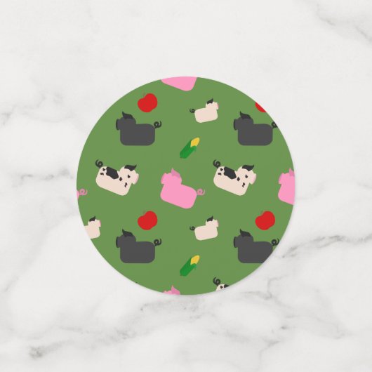 Oink Oink Hier Konfetti (Klein Vorderseite)