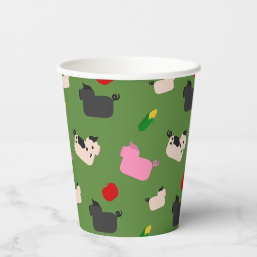 Oink Oink Hier Pappbecher (Rückseite)