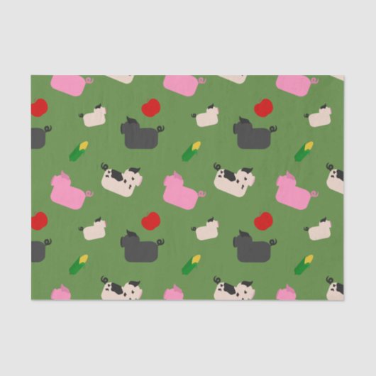 Oink Oink Hier Seidenpapier (Vorderseite)