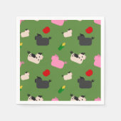 Oink Oink Hier Serviette (Vorderseite)