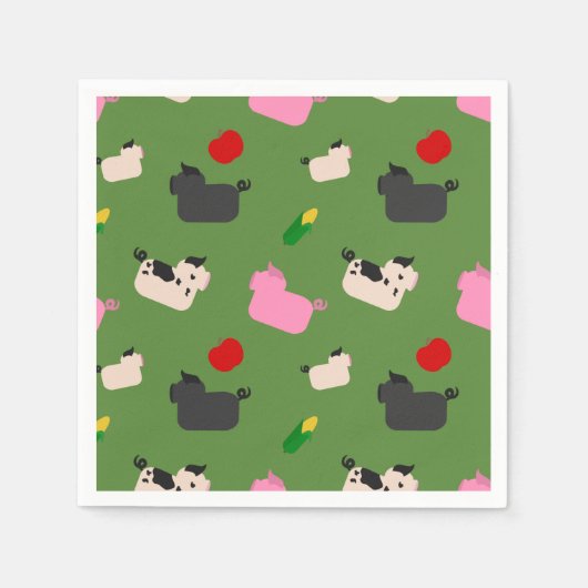 Oink Oink Hier Serviette (Vorderseite)