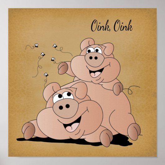 Oink, Oink Little Pig 🐷 Poster (Vorne)