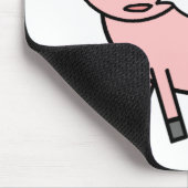 Oink Oink Schwein Mousepad (Ecke)