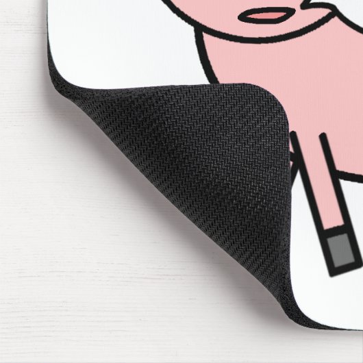 Oink Oink Schwein Mousepad (Ecke)