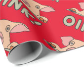 Oink Pig Geschenkpapier (Rolleneckpunkt)