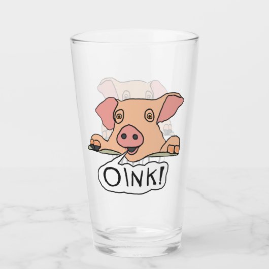 Oink Pig Glas (Vorderseite)