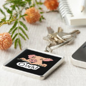 Oink Pig Schlüsselanhänger (Seite)