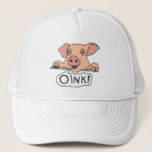 Oink Pig Truckerkappe (Vorderseite)