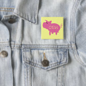 Oink rosa Schwein-T-Shirts und Geschenke Button (Beispiel)