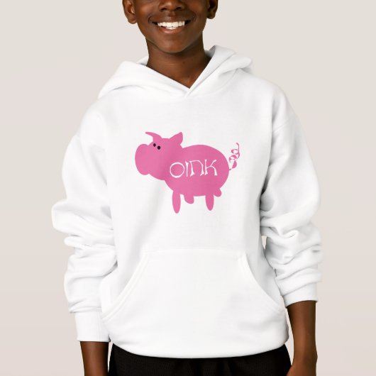 Oink rosa Schwein-T-Shirts und Geschenke Hoodie (Vorderseite)