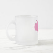 Oink rosa Schwein-T-Shirts und Geschenke Mattglastasse (Links)