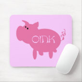 Oink rosa Schwein-T-Shirts und Geschenke Mousepad (Mit Mouse)